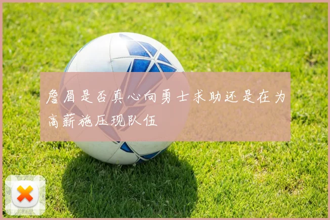 詹眉是否真心向勇士求助还是在为高薪施压现队伍